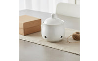 Ceramic Garlic Keeper Breathable Design Ventilated Garlic Keeper Easy to Clean Kitchen Accessory for Countertop