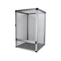 Reptile Enclosure with Mesh Panels Ventilated Mesh Terrarium Front-Opening