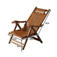 Folding Recliner Sturdy Foldable Lounge Chair Space-Saving for Rest, Reading