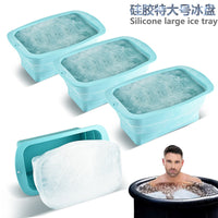 Large Silicone Ice Cube Tray for Ice Bath, Outdoor Camping Mold
