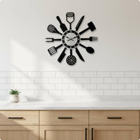 Kitchen Utensil Cookware Timepiece Easy to Hang Utensil Wall Cookware Timepiece
