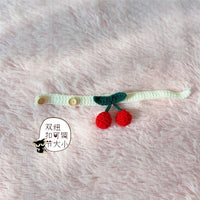 Hand-Woven Pet Collar Necklace for Cats and Small Dogs, Cute Floral Design