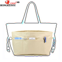 Extra Large Oxford Cloth Handbag Organizer Insert with Double Zipper for Tote Bags