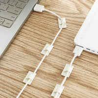KM.564 Adhesive Cable Clips for Wall Mounting - 8 Pack