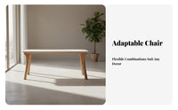 Nordic Design Rectangular Dining Table and Chairs Set abrasionResistant surface Rectangular Table with Matching Chairs Easy to Clean Indoor Furniture Sturdy Frame for Apartment Dwellers, Families, Homeowners, Family Meals, Kitchen, Home