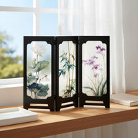 Acrylic Folding Screen Chinese Design Decorative Tabletop Screen 3D Design