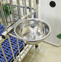 Stainless Steel Hanging Pet Bowl for Crate, Anti-Spill Food and Water Feeder for Dogs and Cats