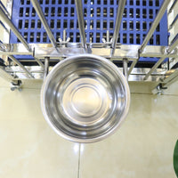 Stainless Steel Hanging Pet Bowl for Crate, Anti-Spill Food and Water Feeder for Dogs and Cats