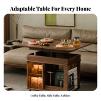 Adjustable C-Table Space Saving Living Room Furniture Multi-Functional with Casters for Students, Sofa Side, Home Office