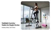 Low Effect Stair Stepper Machine Heavy-Duty Frame Cardio Stair Climber Quiet Operation Home Workout Climber Tablet Holder