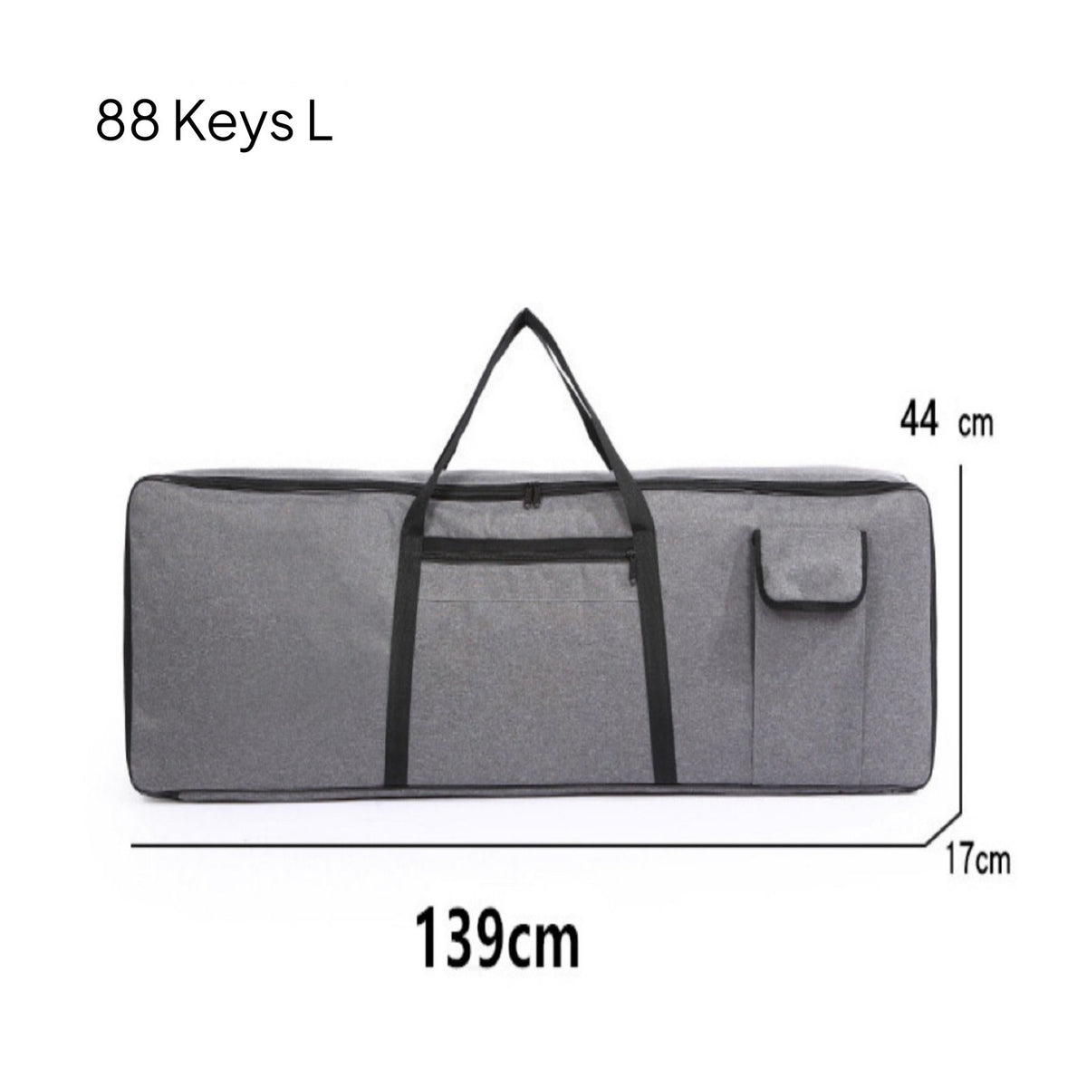 Keyboard Bag with Pocket Padded Keyboard Gig Bag Soft-Sided for Travel, Rehearsals, Music Lessons