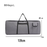 Keyboard Bag with Pocket Padded Keyboard Gig Bag Soft-Sided for Travel, Rehearsals, Music Lessons