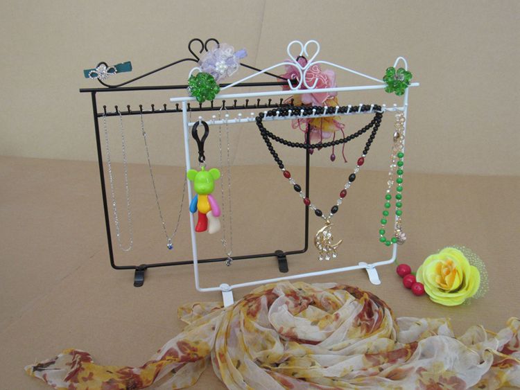 18-Hook Single Row Necklace Bracelet Jewelry Display Stand