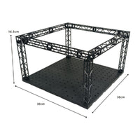 DIY Hangar Display Base Color Changing Lights Light-up Display Stage Modular Design Action Figure Concert Stage for Diorama Building, Toy Photography