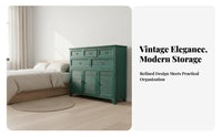 3-Drawer Rustic End Table Vintage Design Bedroom Furniture Multifunctional Space-Saving for Apartment Dwellers, Hallway