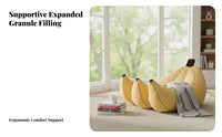 Banana-Shaped Lounger Cute Shape Bean Bag Chair Single Person Comfortable for College Students, Teens, Living Room