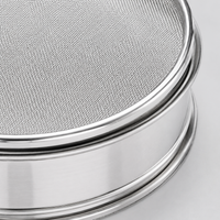 Test Sieve Stainless Steel 20cm, Laboratory Analytical Sieve for Particle Analysis, Vibrating Sieve for Accurate Analysis, Sieve for Raw Materials & Granule Size