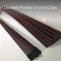 Orchid Plant Support Stakes and Flower Clips Set