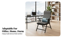 Transformable Lounger Double-purposeUse Design Transformable Armchair Bed Fully Reclining Sturdy Frame for Students