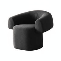 Upholstered Barrel Chair Light Luxury Indoor Seating Curated Aesthetic Comfortable for Adults, Readers, Living Room, Hotel