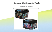 Lockable large motorcycle trunk