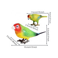 Sculpted Plastic Bird Ornament Realistic Bird Figurine Lifelike Standing for Collectors