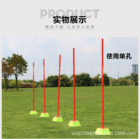 Basketball Soccer Training Equipment, Agility Pole Set for Speed & Agility Training, Slalom Poles, Obstacle Course Poles
