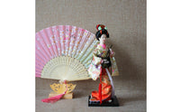 Japanese Geisha Doll Collectible Kimono Doll Figurine Vibrant Colors for Desktop