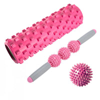 Foam Roller Set Muscle Relaxation Yoga Column Massage Stick Hedgehog Ball Kit
