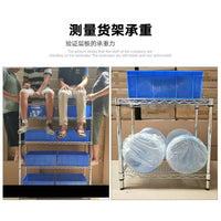 Chrome Plated Wire Shelving Unit with Wheels, Heavy Duty Multi-Layer Storage Rack for Warehouse and Industrial Use