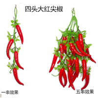 Artificial Vegetable and Fruit Hanging String Decor for Farmhouse Kitchen Display