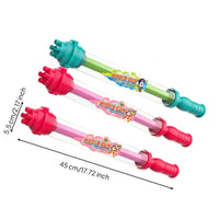 3 Pieces Water toy with Rotatable Nozzle 2-in-1 Pump Action Water Squirter Transparent Toy for Backyard Games, Seaside Fun