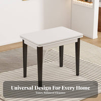 Extendable Dining Table Space-Saving Extendable Folding Table Foldable for Hosts