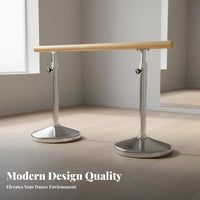 Portable Dance Barre Sturdy Construction Freestanding Dance Barre Non-Slip Feet Portable Dance Bar for Adults, Beginners, Gym