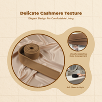 Double-Sided Wool Coat Belt, Wide, Stylish, Camel