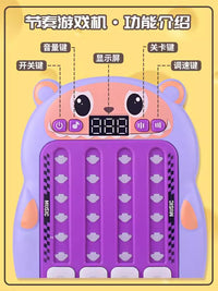 儿童卡皮巴拉节奏大师劲舞游戏机益智闯关掌上跳舞机趣味解压玩具