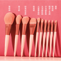 Professional Makeup Brush Set with Soft Synthetic Bristles