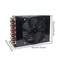 Copper Tube Condenser Universal Universal Fit Refrigeration Component Pressure