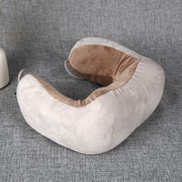 Memory Foam U-Shaped Neck Pillow for Travel, Airplane, and Napping - Cartoon Design