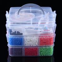 DIY Perler Beads Kit for Kids and Adults, 5mm Hama Beads Craft Set with Storage Box, Educational Puzzle Toy