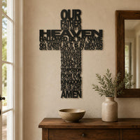 Christian Wall Decor Letter Cutout Religious Metal Wall Art for Believers, Christians
