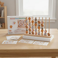 Cognitive Learning Child-Led Bead Matching Toy Fine Movement Skills Creature Bead Matching Game Hand-Eye Coordination Early Education for Toddlers, Kids, Preschoolers, Home, Preschool, Classroom