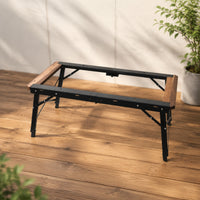 Adjustable Height Modular Table with Storage Bag Aluminum Alloy Camping Table Frame Stable Furniture Foldable for Campers, Outdoor Enthusiasts, Backyard