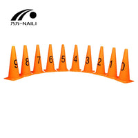 48cm Large Numbered Training Cones for Soccer Drills and Team Sports, Soft Obstacle Markers