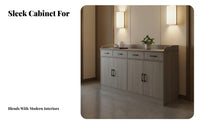 Buffet Cabinet with Storage Console Cabinet Freestanding Pantry Cabinet Kitchen Storage Cabinet Scratch-resistant Finish Suitable for Home Dining Room Living Room