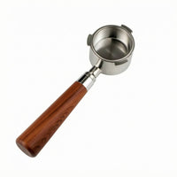 51 Mm Portafilter Handle Perforated Wooden Portafilter Handle Side Tabs
