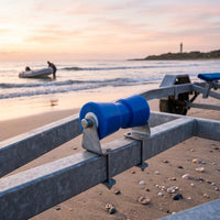 191 Mm Long Boat Haulage Roller Narrowed Center Bottom Haulage Wheel Widened Ends Molded Cylindrical Roller Through-Hole