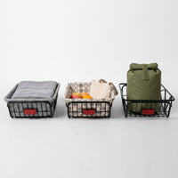 Bicycle Rear Basket with Rack, Easy Install, for Students and Commuters