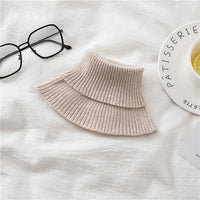 Women's Knitted Turtleneck Neck Warmer Scarf for Winter