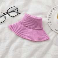 Women's Knitted Turtleneck Neck Warmer Scarf for Winter